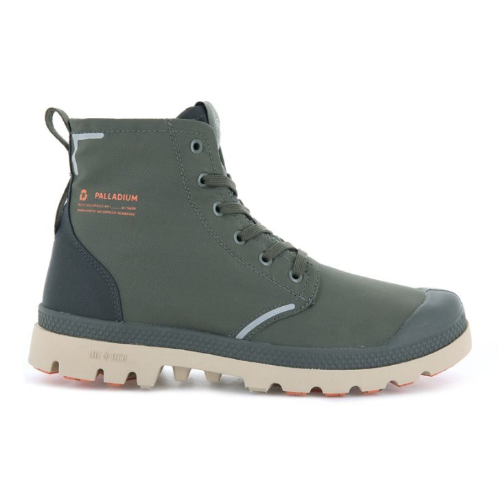 Dámské Boty Palladium Pampa Lite+ Recycle WP+ Olivy Zelené | CZ KMI-76S